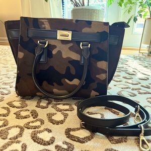 Michael Kors Camo Hair Calf Hamilton Bag